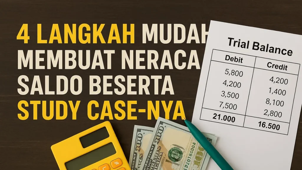 langkah membuat neraca saldo