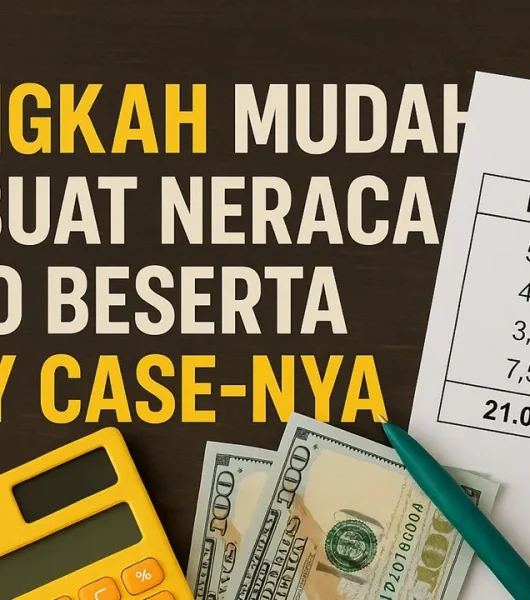 langkah membuat neraca saldo