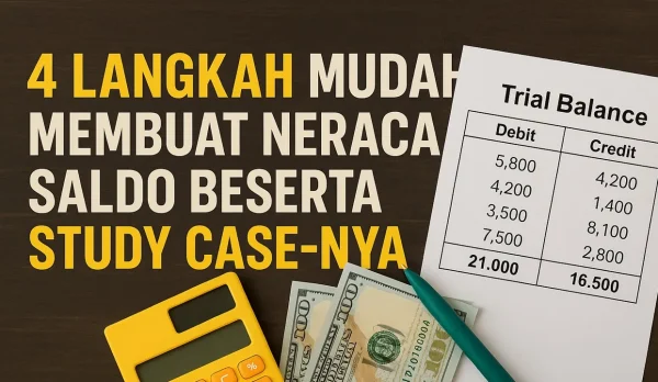langkah membuat neraca saldo