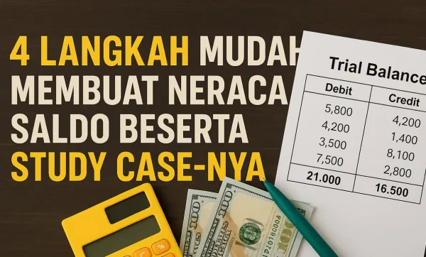 langkah membuat neraca saldo
