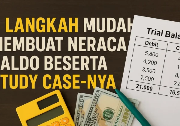 langkah membuat neraca saldo