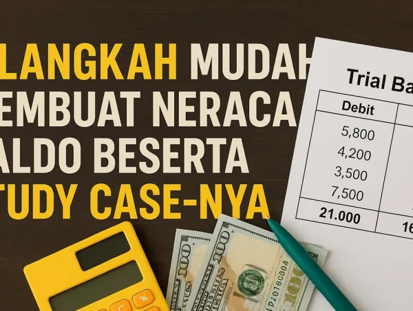 langkah membuat neraca saldo