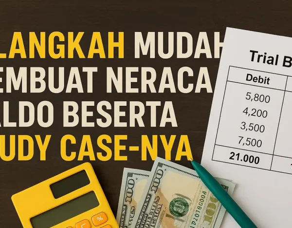 langkah membuat neraca saldo