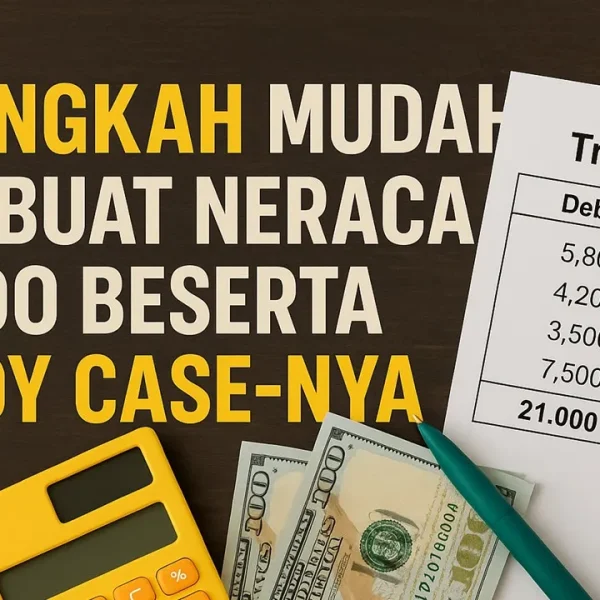 langkah membuat neraca saldo