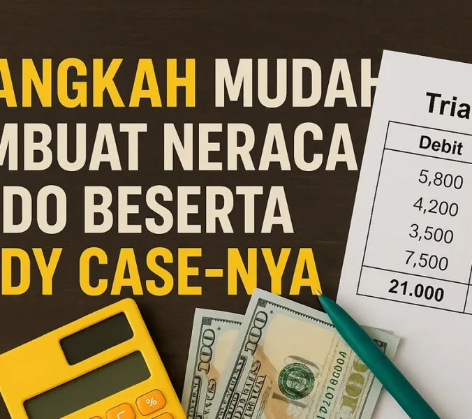 langkah membuat neraca saldo