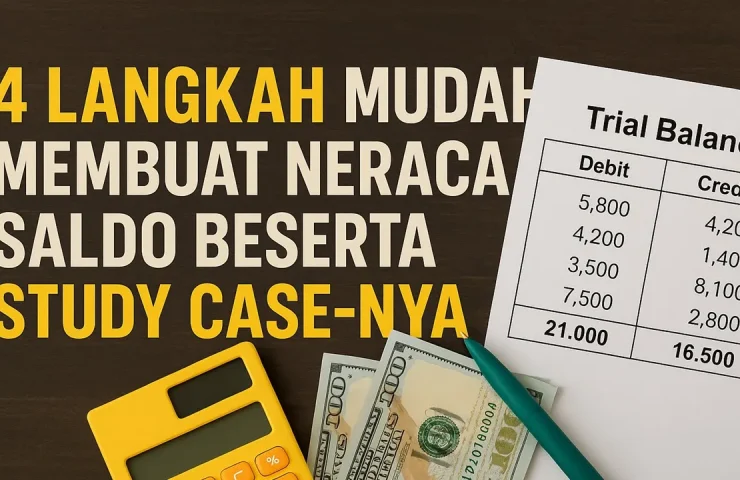 langkah membuat neraca saldo