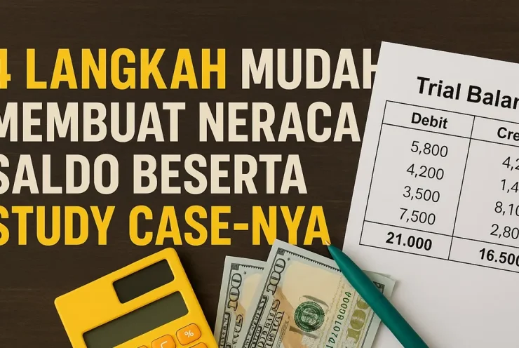 langkah membuat neraca saldo