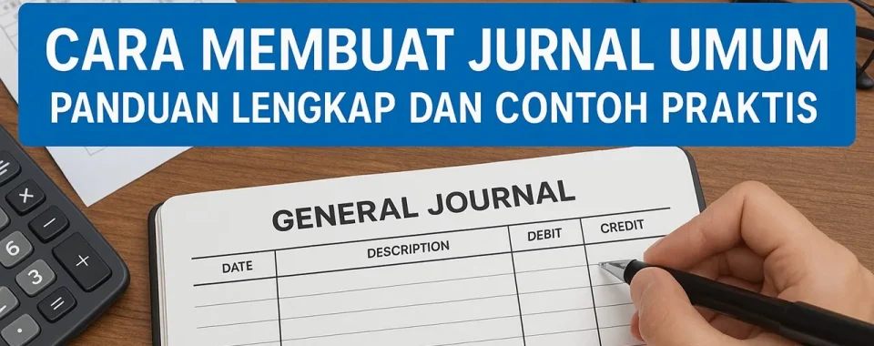 Cara Membuat Jurnal Umum, Panduan Lengkap dan Contoh Praktis