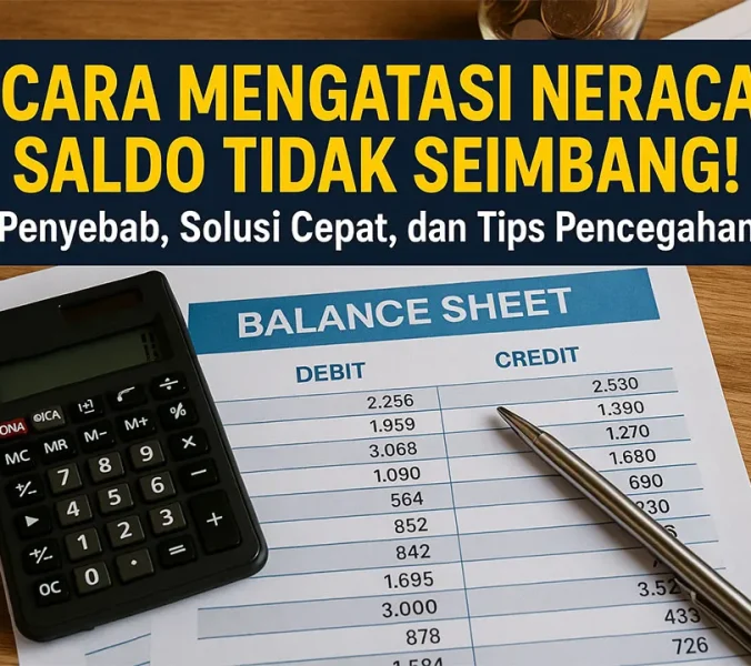 Cara Mengatasi Neraca Saldo Tidak Seimbang! Penyebab, Solusi Cepat, dan Tips Pencegahan