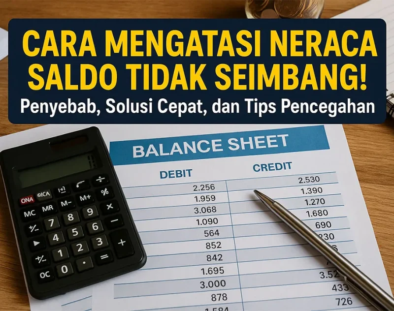 Cara Mengatasi Neraca Saldo Tidak Seimbang! Penyebab, Solusi Cepat, dan Tips Pencegahan