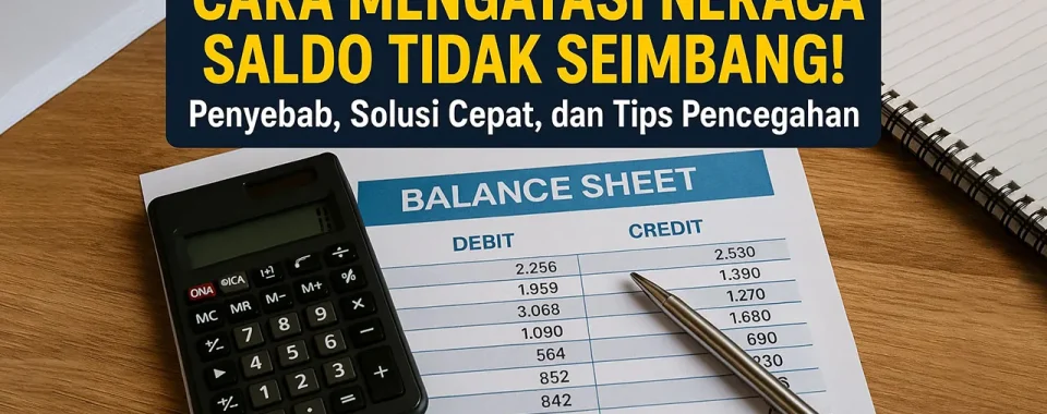 Cara Mengatasi Neraca Saldo Tidak Seimbang! Penyebab, Solusi Cepat, dan Tips Pencegahan
